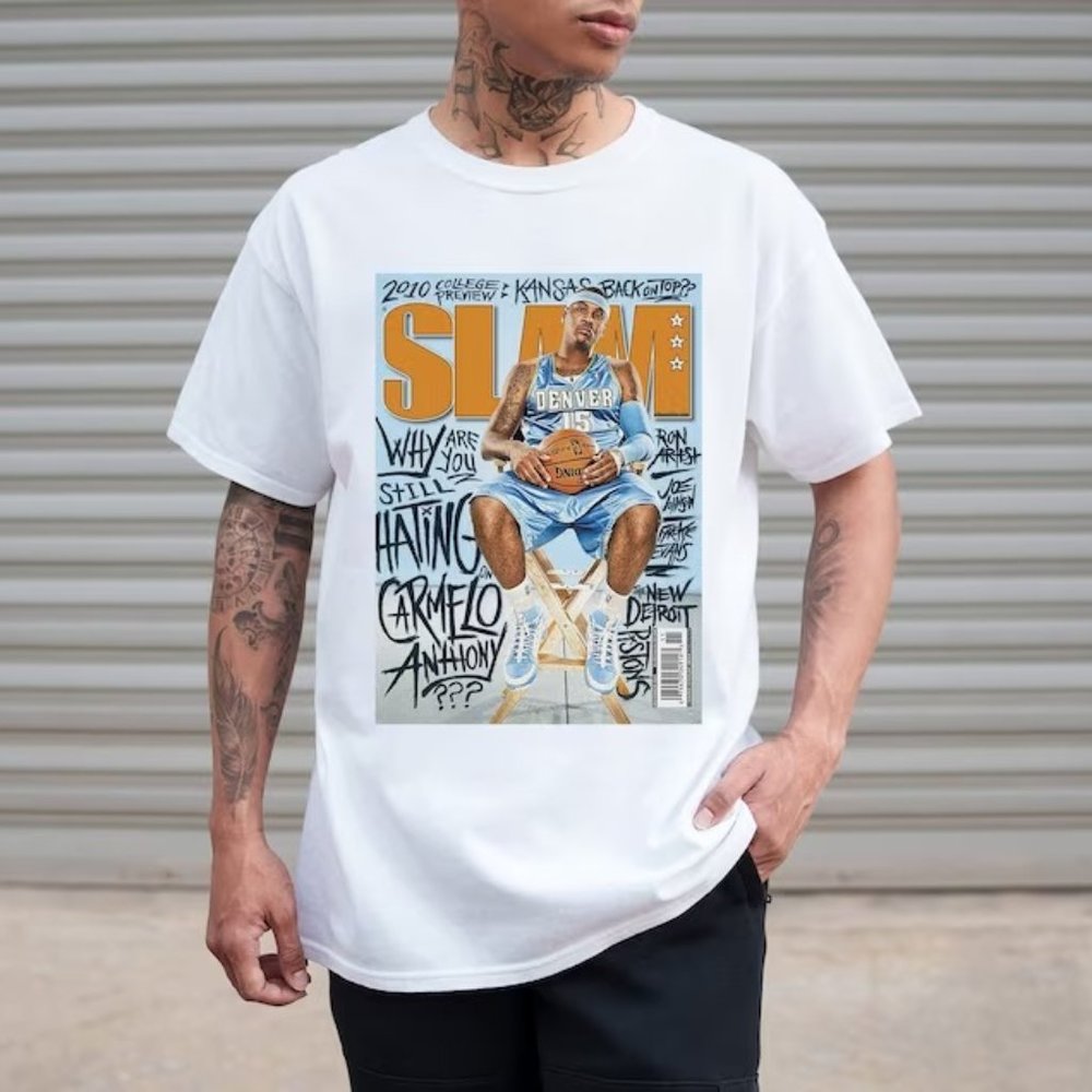 Carmelo Anthony Slam Magazine Inspired NBA T-shirt